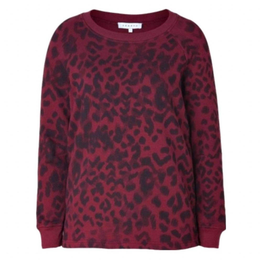 Sandro Leopard Print Sweater
